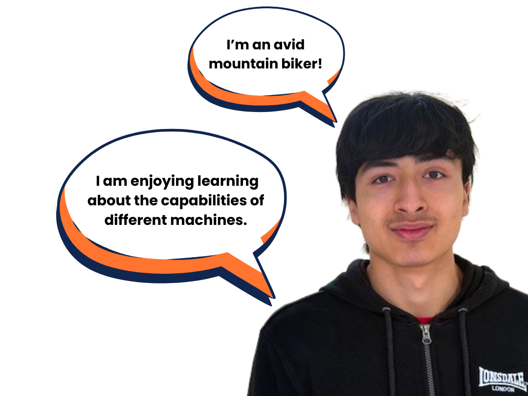 Arwin Sekander, apprentice engineering technician at Oxton engineering