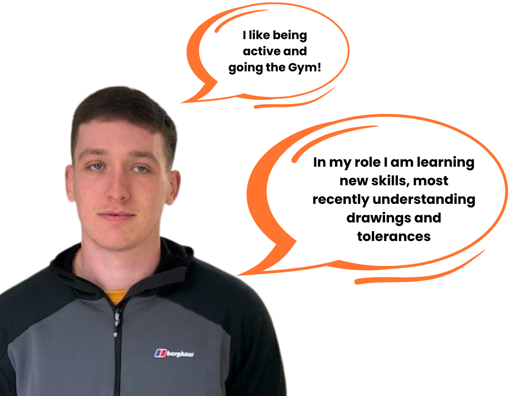 Thomas Crowden, apprentice engineering technician at Oxton engineering