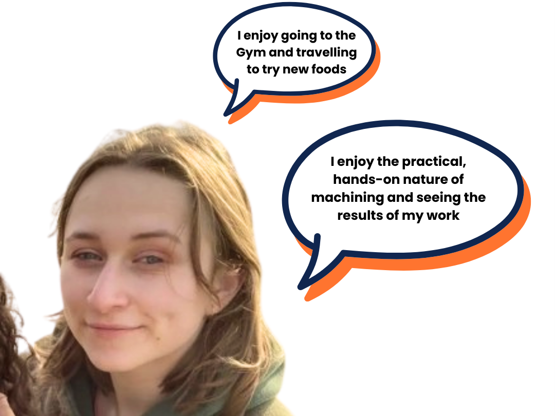 Lauren Burgess, apprentice engineering technician at Oxton engineering